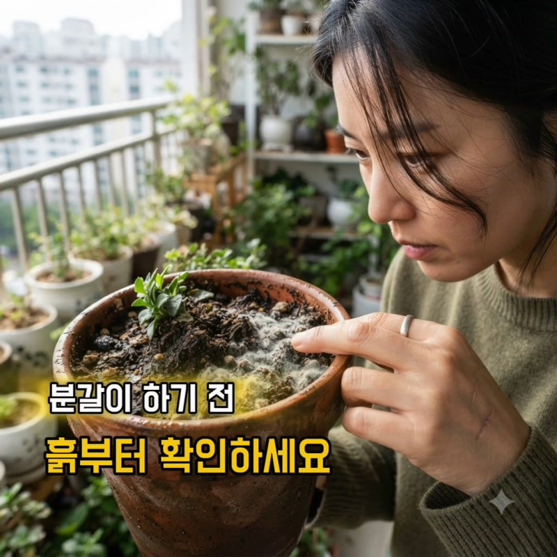 화분 흙에 곰팡이가 생겼어요? 흙 버리기 전 확인해야할 3가지