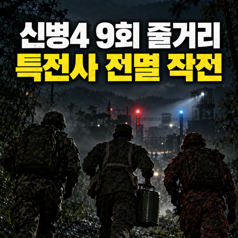[드라마] 신병4 9회 줄거리·결말｜해병대와 원팀, 조백호의 특전사 전멸 작전