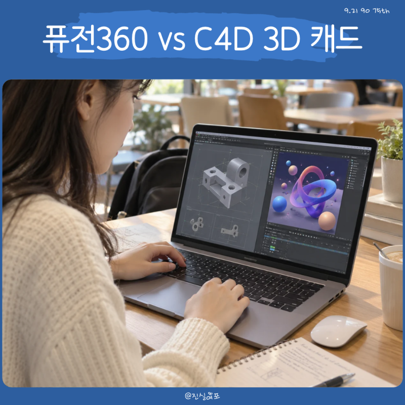 3D 모델링 프로그램 뭐 쓸까? 퓨전360 vs C4D 3D 캐드 비교
