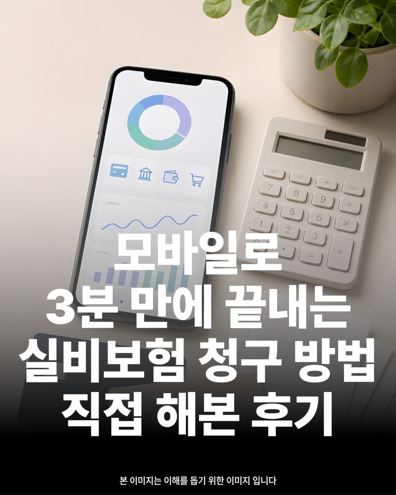 모바일로 3분 만에 끝내는 실비보험 청구 방법 직접 해본 후기