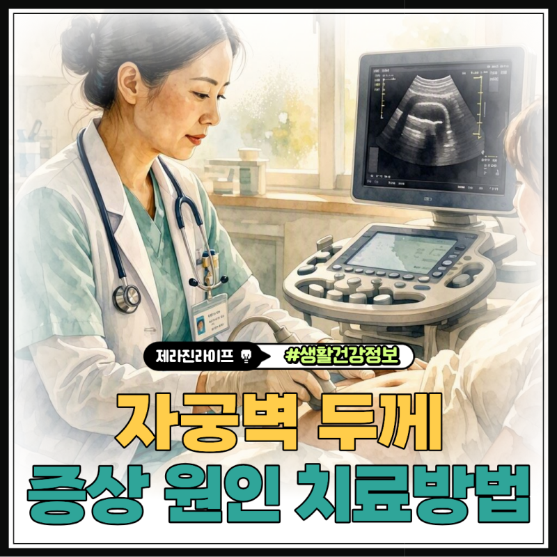자궁벽두께 정상범위 증상 원인 치료방법