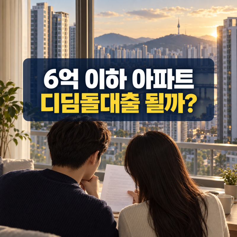 서울 6억 이하 아파트 거래 늘었다는데…디딤돌대출, 누구나 받을 수 있을까?