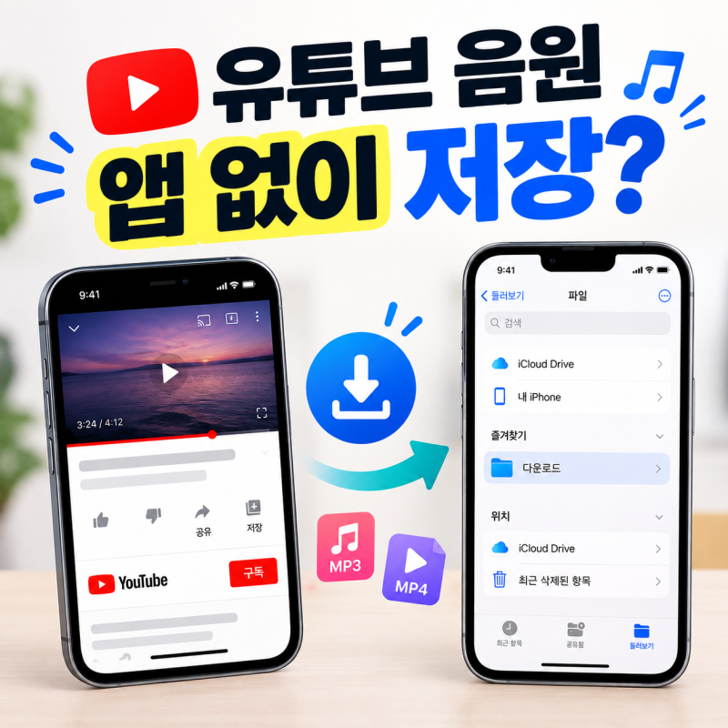 아이폰 유튜브 음원추출, 무료 앱 없이 저장하는 방법과 파일 위치