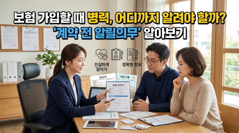 보험 가입할 때 병력, 어디까지 알려야 할까? ‘계약 전 알릴의무’ 알아보기
