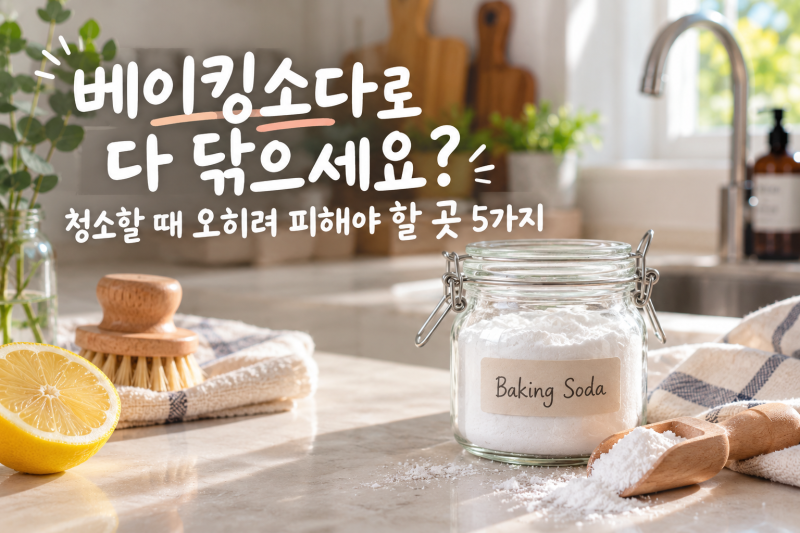 “베이킹소다로 다 닦으세요?” 청소할 때 오히려 피해야 할 곳 5가지