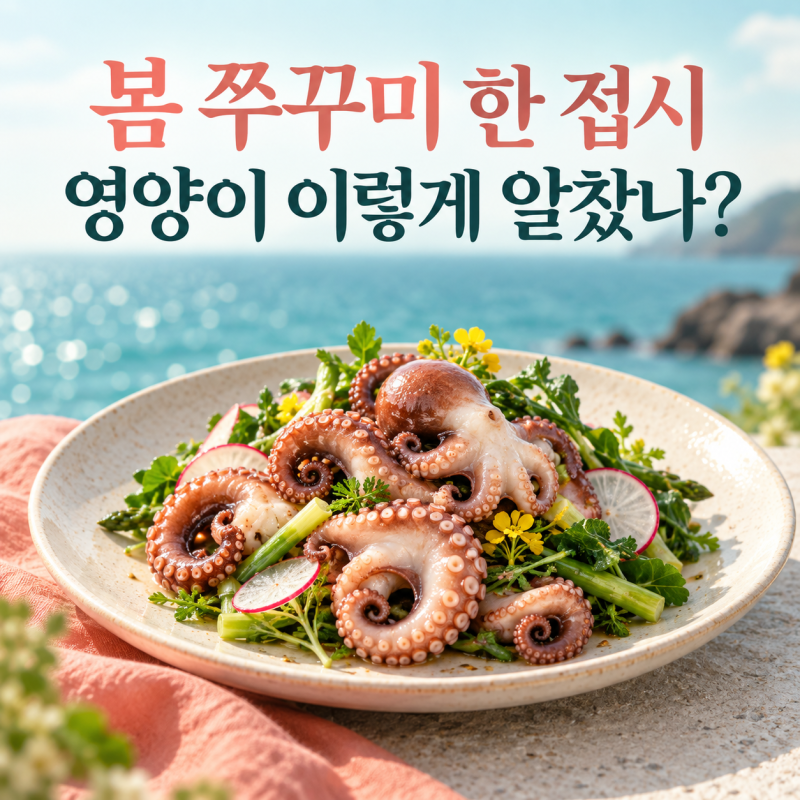 쭈꾸미효능 3가지, 봄철 한 접시에 숨은 영양