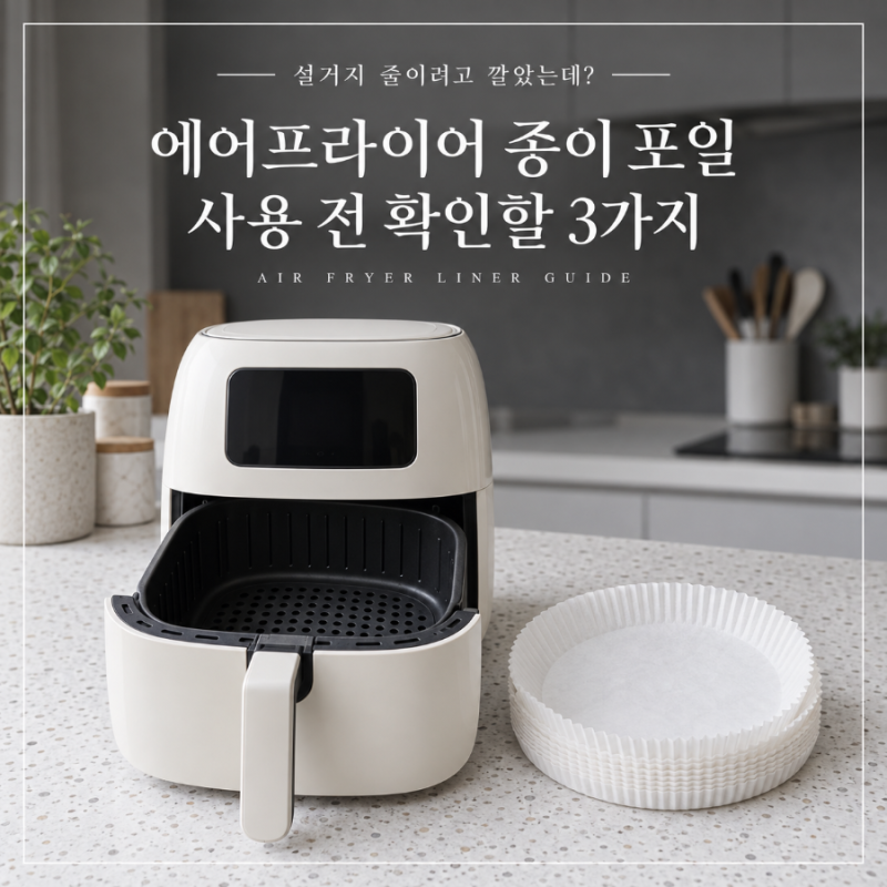 “설거지 줄이려고 깔았는데?” 에어프라이어 종이 호일 사용 전 확인할 3가지