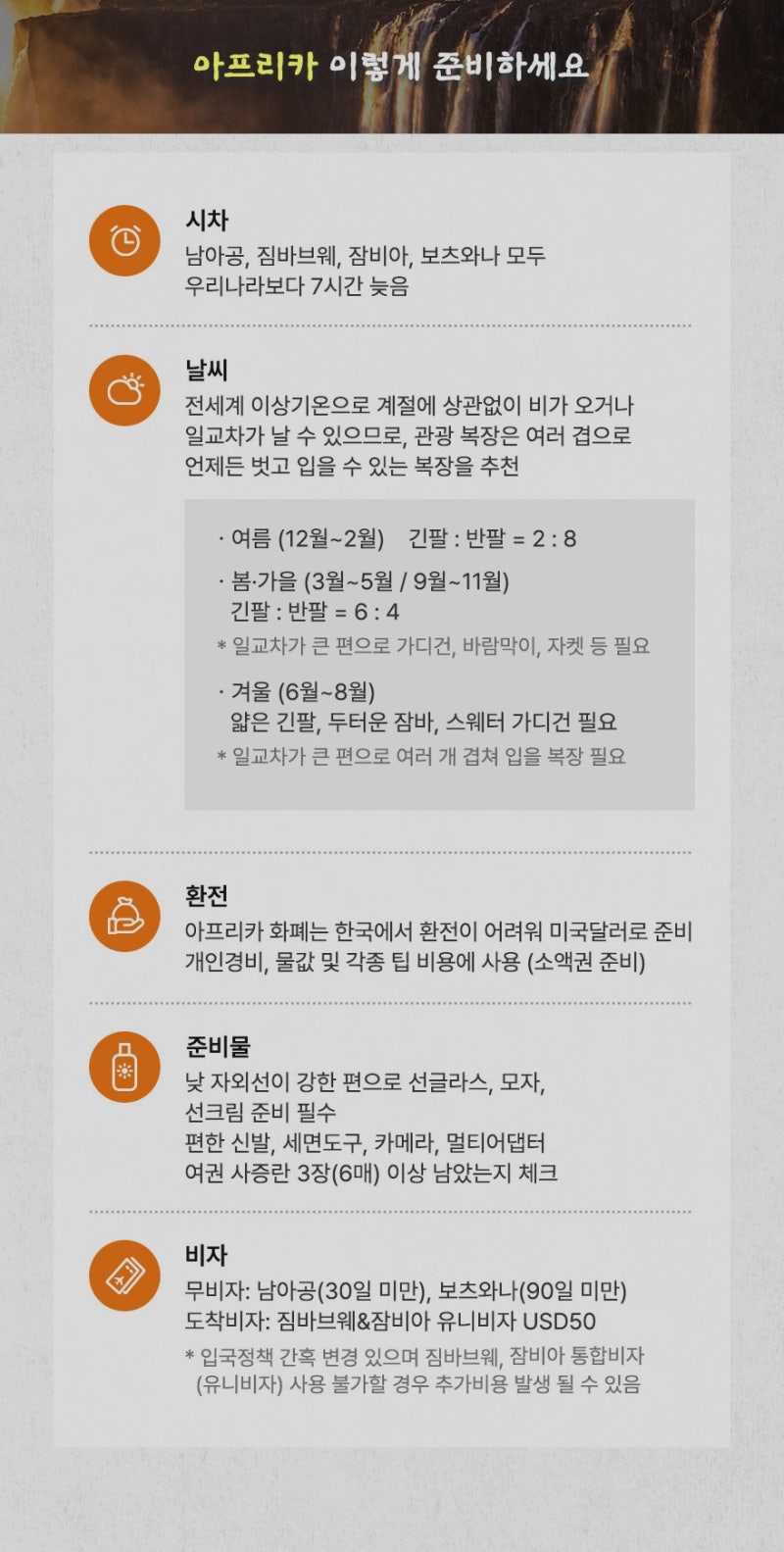 아프리카 4국 8일 여행, 빅토리아폭포·사파리·케이프타운까지! NO쇼핑 핵심일주 가격과 일정