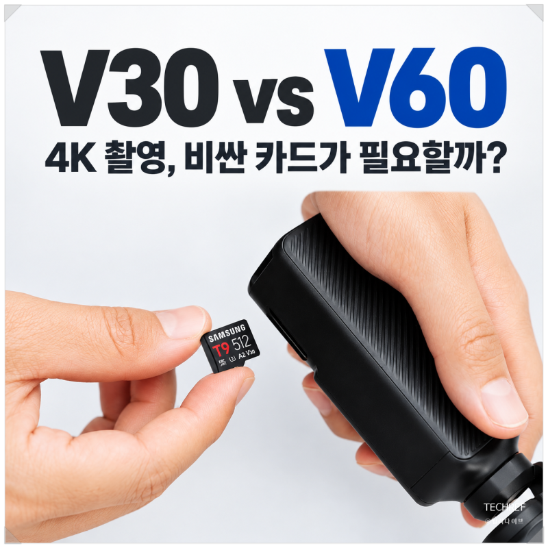 V30 V60 차이, 4K 촬영에 비싼 메모리카드가 꼭 필요할까?
