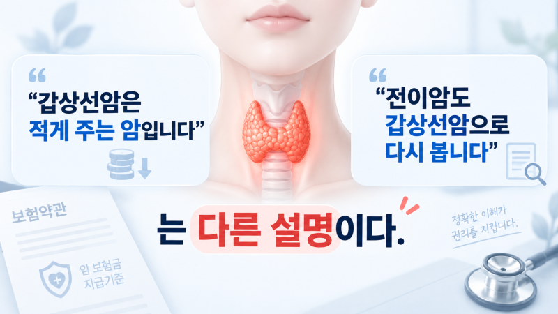 [ 갑상선 전이암 사례 ] 갑상선암 C73이 림프절 C77로 전이됐는데 1억원 지급. ‘원발부위 기준....