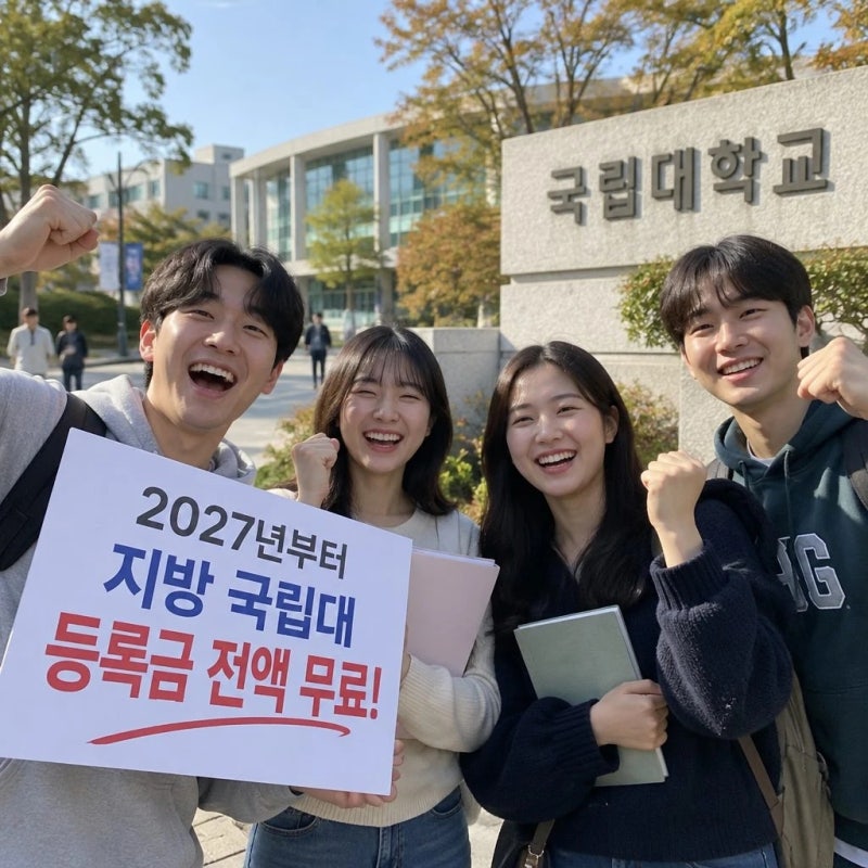 2027년 부터 지방 국립대 등록금 전액 무료 대상과 조건 총정리