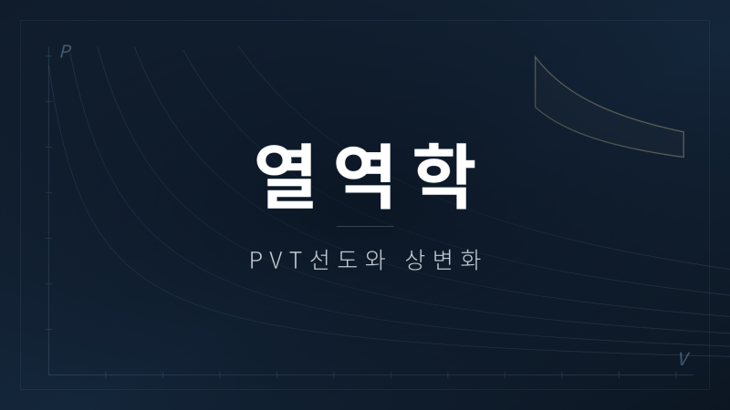 PVT 선도(Relation)와 상 변화(Phase change)
