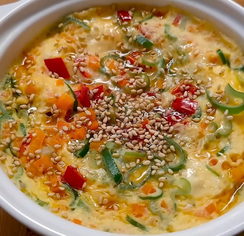 두부 계란찜｜다이어트할 때 먹기 좋은 전자레인지 6분 초간단 요리