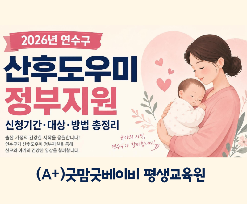 2026년 인천 연수구 산후도우미 정부지원 신청방법 ｜산모신생아 건강관리 바우처 총정리