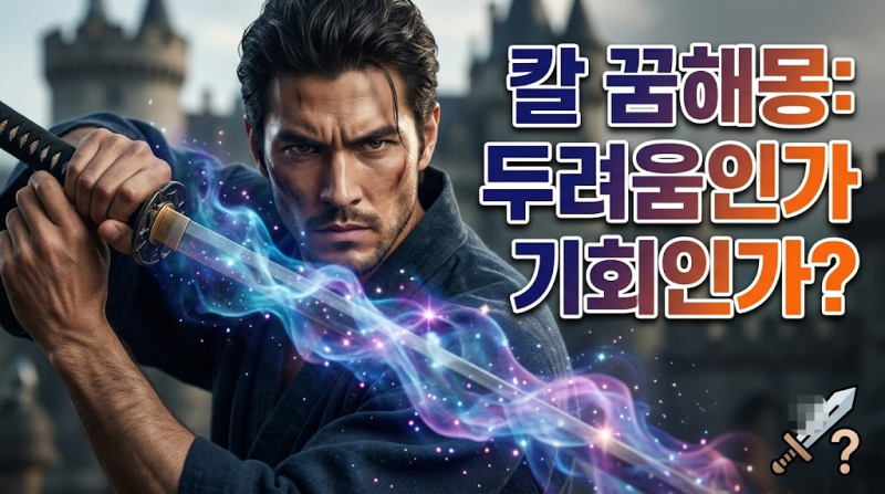 칼 들고 있는 꿈 싸우는 꿈 칼 들이대는 다양한 꿈해몽