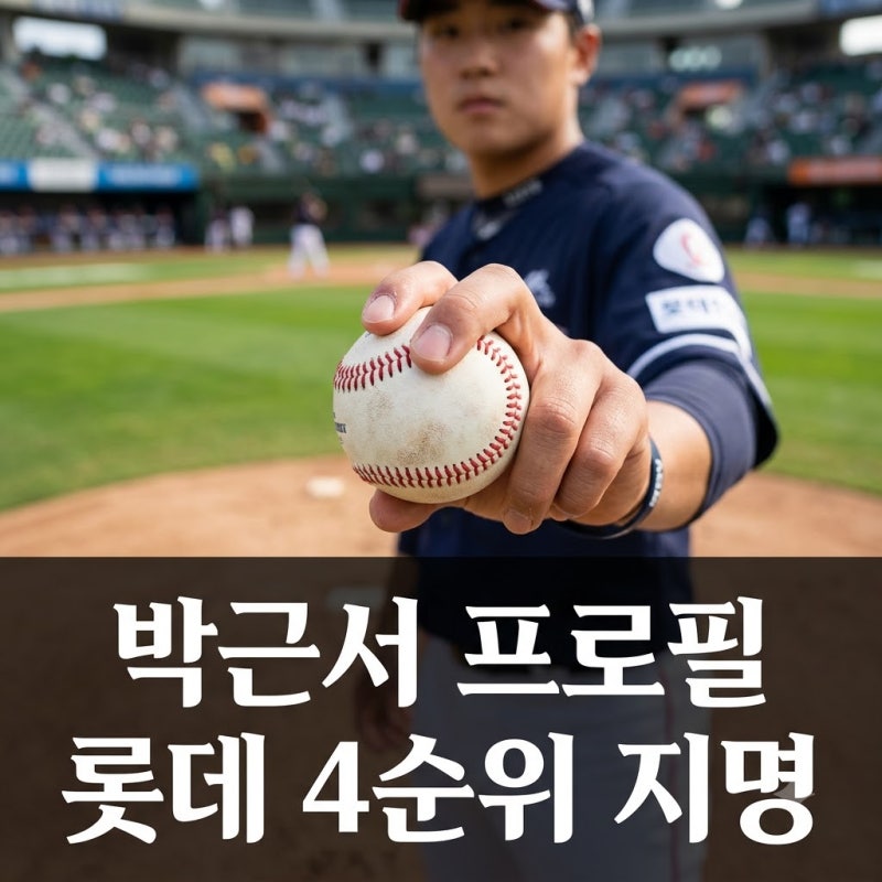 "좌완 최대어 정체" 롯데 4순위 박근서 프로필과 아버지 라밤바 화제