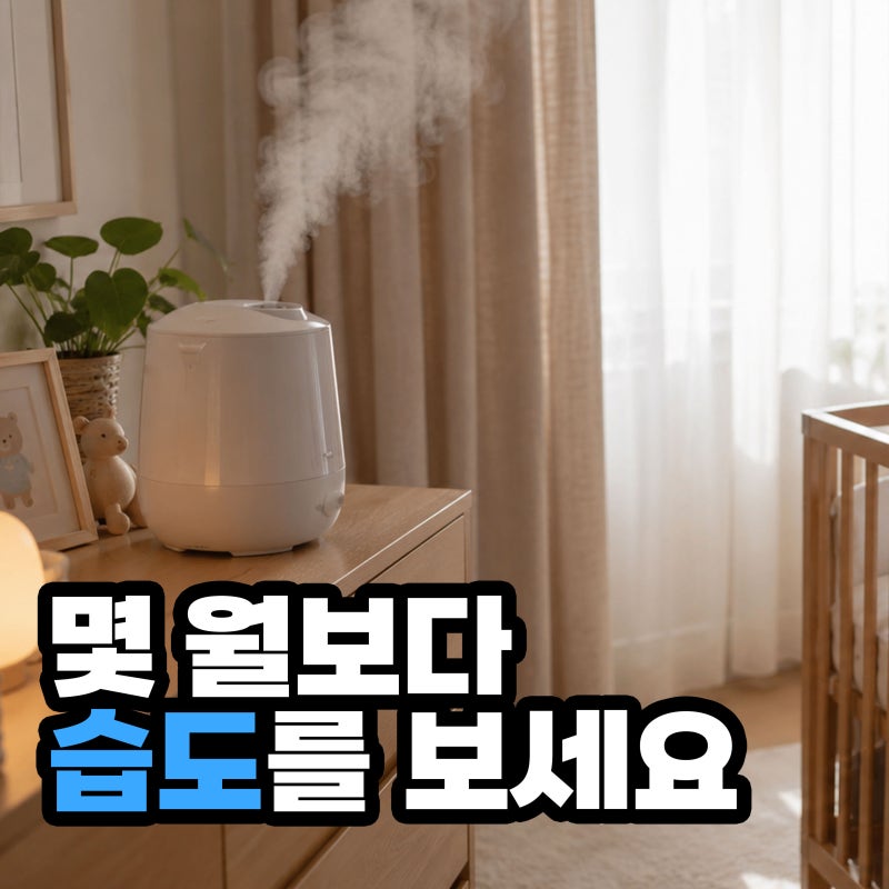 아기 가습기 언제부터 틀까? 환절기 아기방 적정 습도 정리