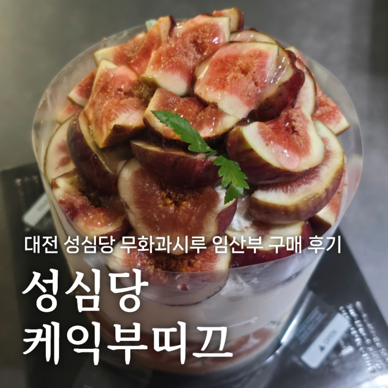 성심당 케익부띠끄, 무화과시루 임산부 구매 후기 (feat. 성심당 문화원에서 잠봉뵈르 먹기)