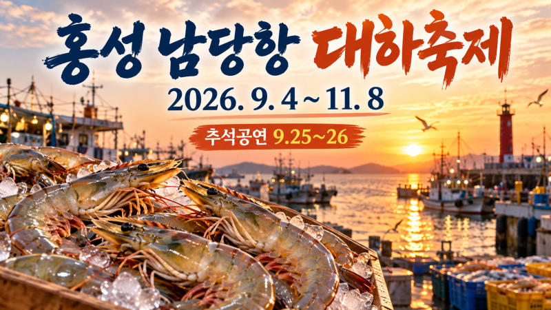 2026 홍성 남당항 대하축제 일정·먹거리·주차, 가을에 가볼까?