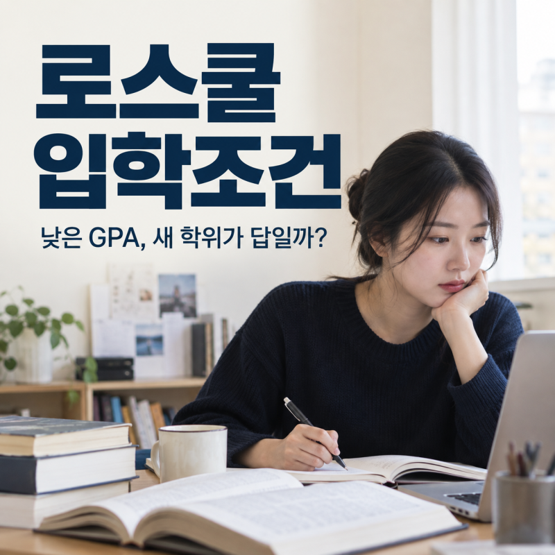 로스쿨 입학조건, 학점 낮은 4년제 졸업자는 어떻게 준비할까?
