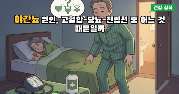야간뇨 원인 — 밤마다 화장실 깨는 게 전립선 문제인지 확인하기 전에 보세요
