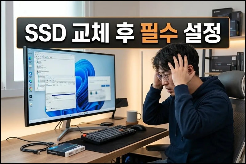 컴퓨터 느려져서 SSD 교체 했더니 똑같더라? 몰랐는데 '이것' 안하면 수명 다 깎입니다 (SSD 교....