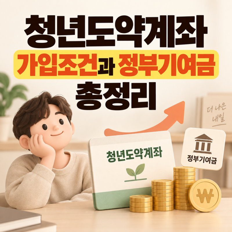 청년도약계좌 가입 조건과 정부기여금 기준, 매칭 비율 계산 방법 총정리