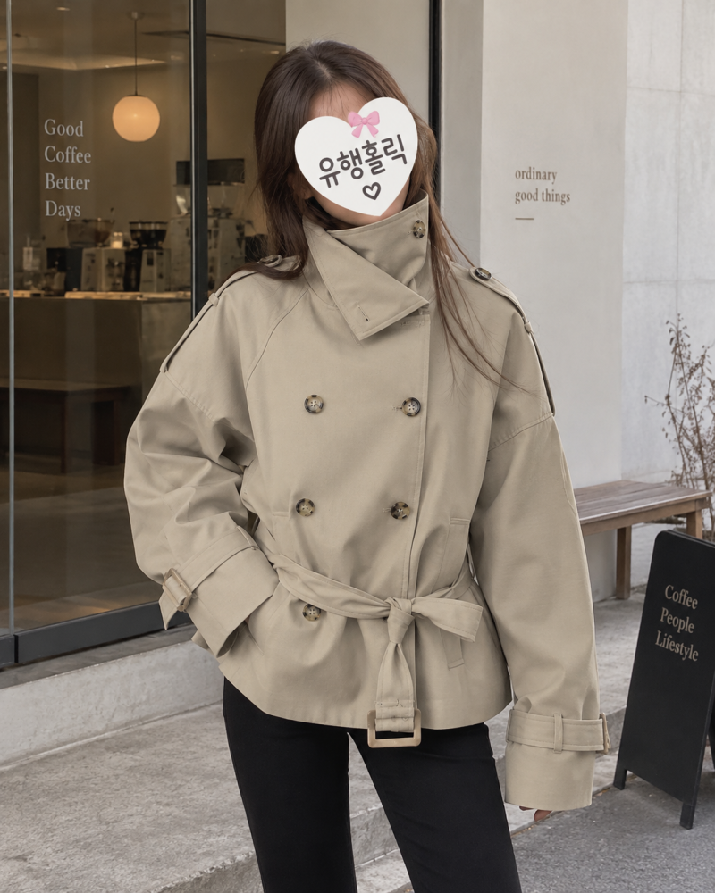 아수라 AUTHENTIC TRENCH JACKET 트렌치 자켓 베이지 원사이즈 165cm 60kg 착용 후기
