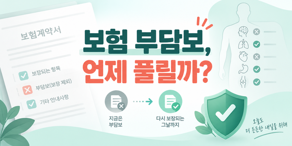 보험 부담보, 특정 부위가 제외되면 기간이 지나 자동으로 보장될까요?