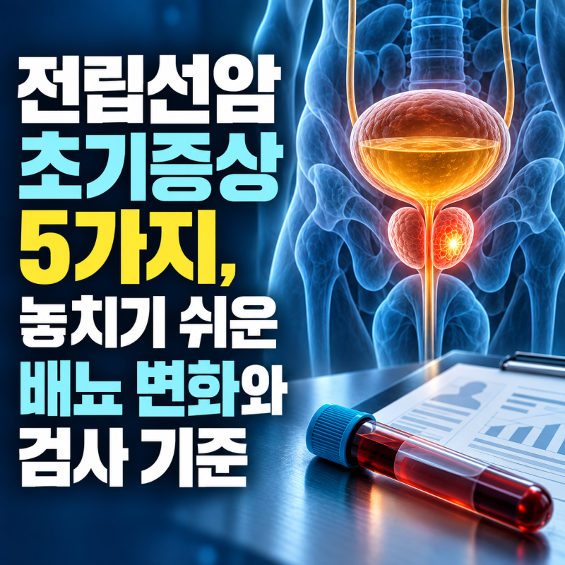 전립선암 초기증상 5가지, 그냥 넘겼다가 전립선암이라고?