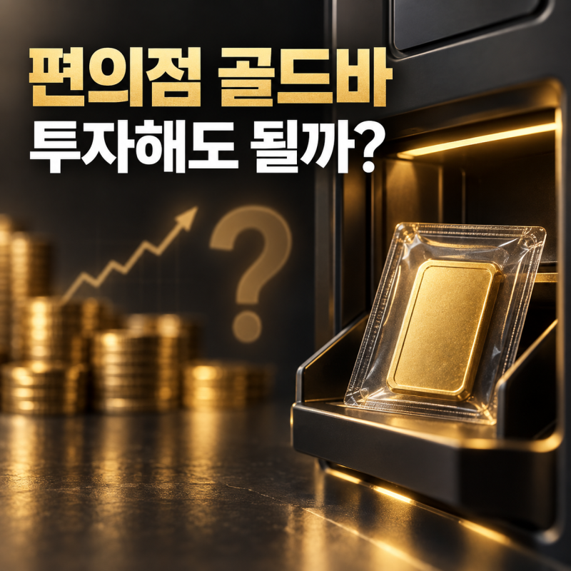 편의점 골드바 자판기, 금 투자 목적으로 사도 괜찮을까?