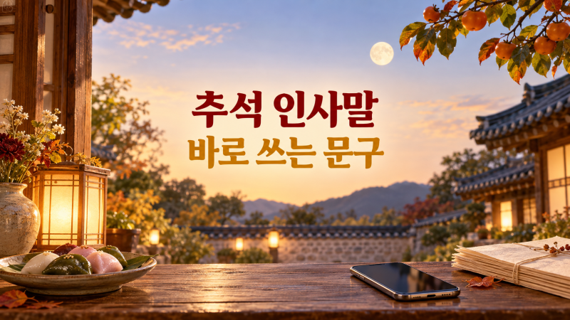 추석 인사말 문구 모음, 가족·친구·연인·직장·거래처에 보내는 한가위 인사말