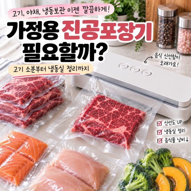 가정용 진공포장기 필요할까? 고기 소분할 때 알아보니 괜찮은 이유