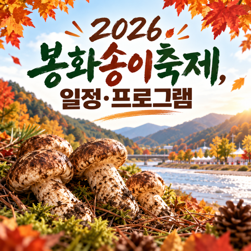 2026 봉화송이축제 10월 열린다, 일정·프로그램 한눈에