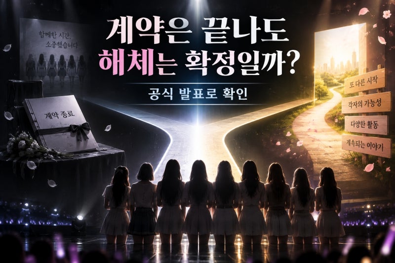 유니스 완전체 활동 종료, 계약 만료는 해체 확정일까?