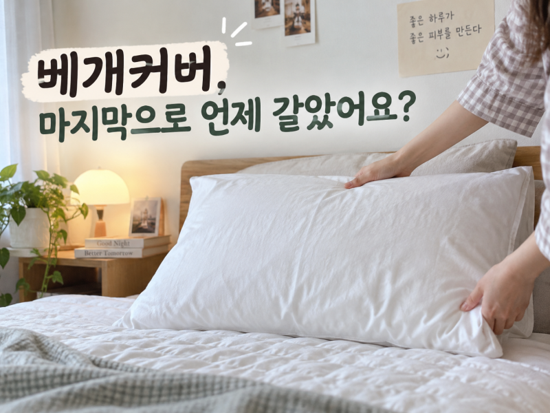 베개커버 교체주기, 며칠에 한번이 좋을까? 피부 트러블과 정말 관계있을까?