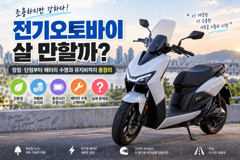 전기오토바이 살 만할까?