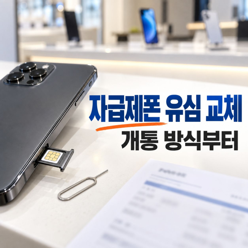 자급제폰 유심 교체로 통신비 아끼려면 개통 방식부터 확인하기