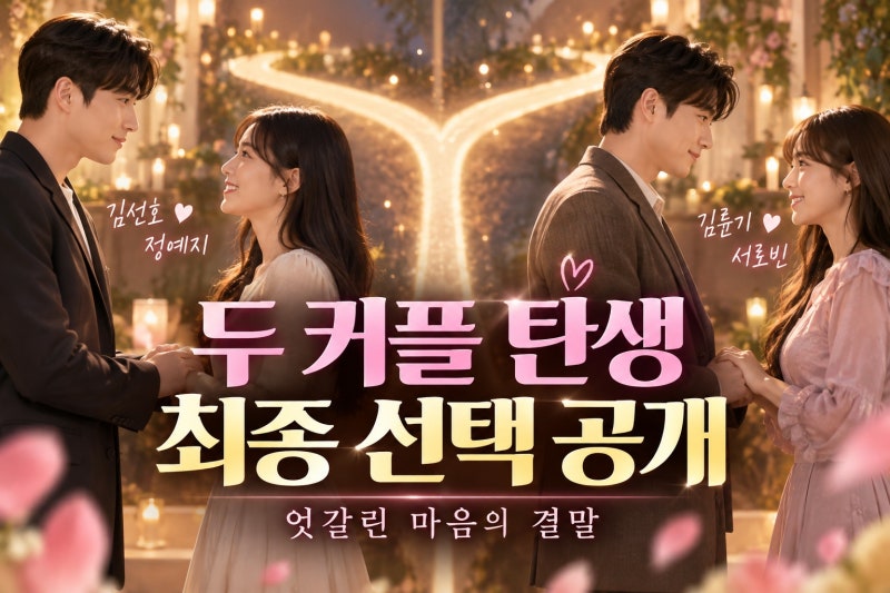 김선호♥정예지·김륜기♥서로빈 2커플 탄생, 최종 선택 이유