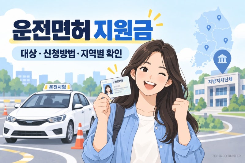 운전면허 학원비 부담되는데, 우리 지역에도 운전면허 지원금이 있을까?