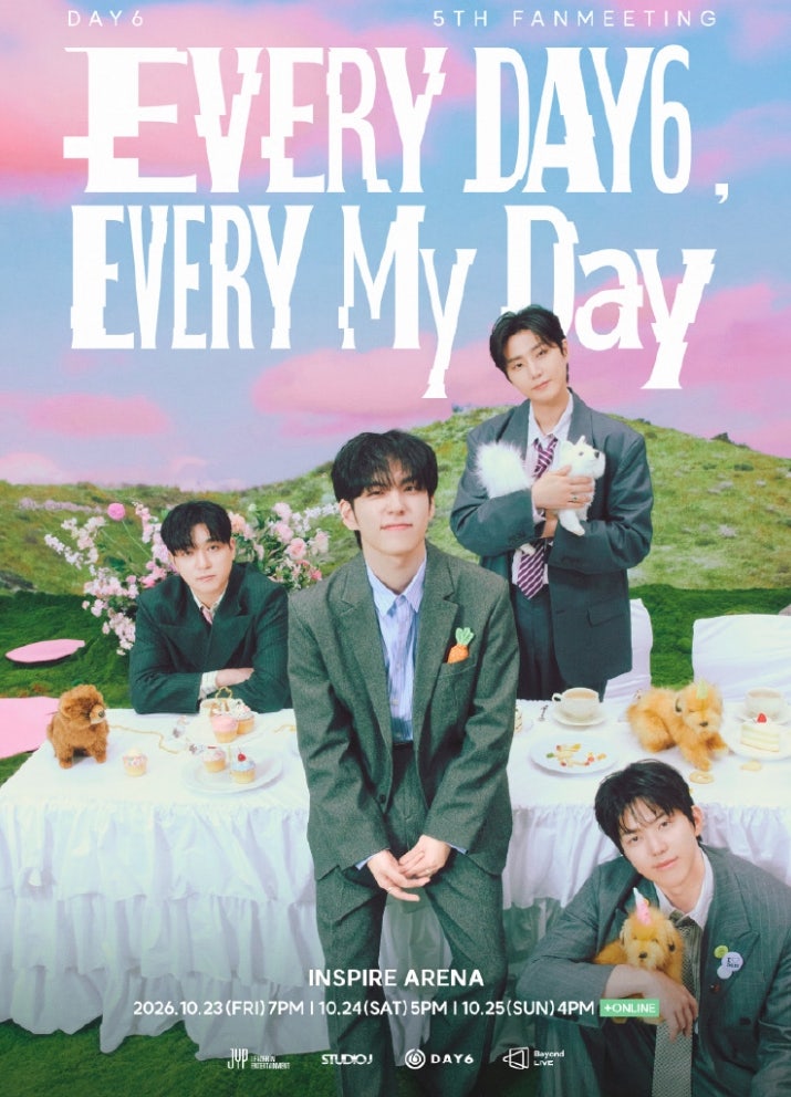 DAY6 5TH FANMEETING 〈EVERY DAY6, EVERY My Day〉 데이식스 팬미팅 콘서트 기본정보 좌석배치도 티켓예....