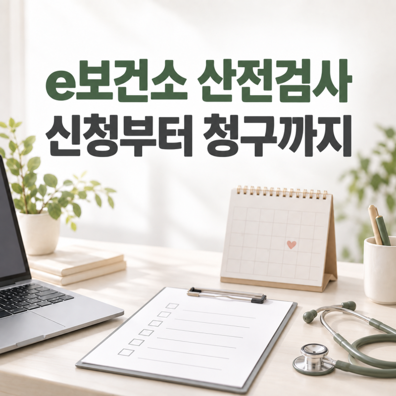 임신전 보건소 산전검사, e보건소 지원 신청 청구 하는 방법