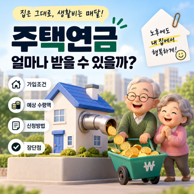 주택연금 예상 수령액, 3억 5억 7억 아파트라면 한 달에 얼마일까?