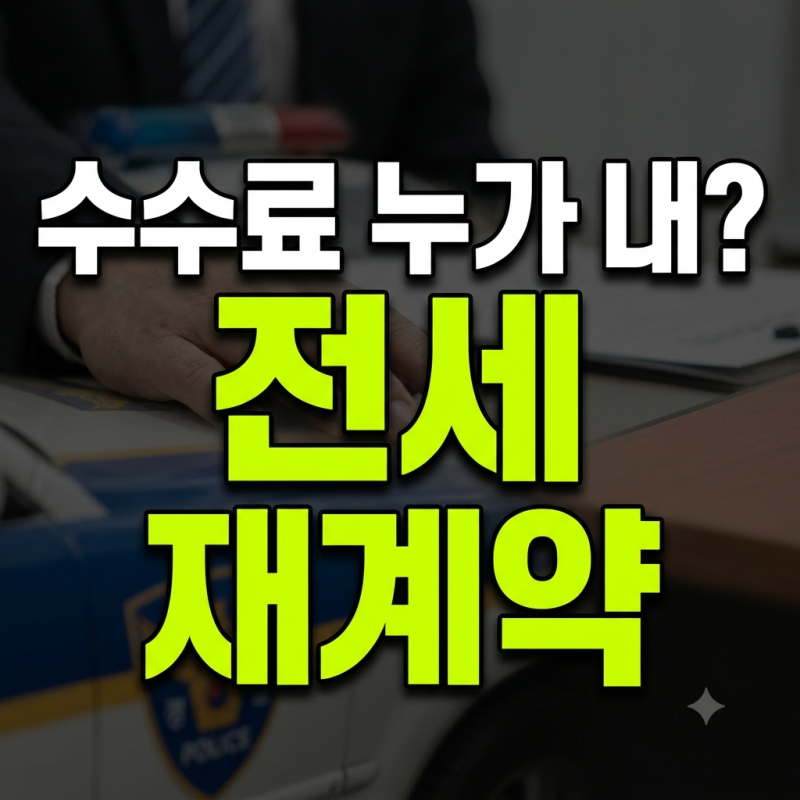 전세 재계약 계약서 작성 수수료 누가 낼까? 계약갱신청구권 5% 증액 복비 정리