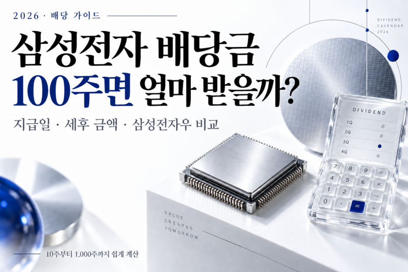 2026년 삼성전자 배당금 총정리｜배당금 얼마? 지급일·배당기준일 한눈에