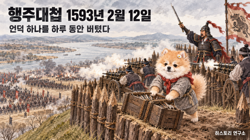 임진왜란 7년 11/16 — 행주대첩 권율, 하루에 아홉 번 밀려 올라왔다