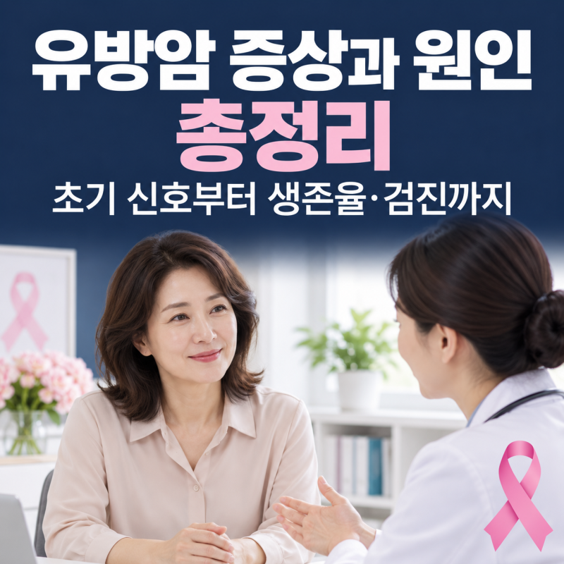 유방암 증상 발생원인 총정리: 초기 증상 및 기수별 생존율까지