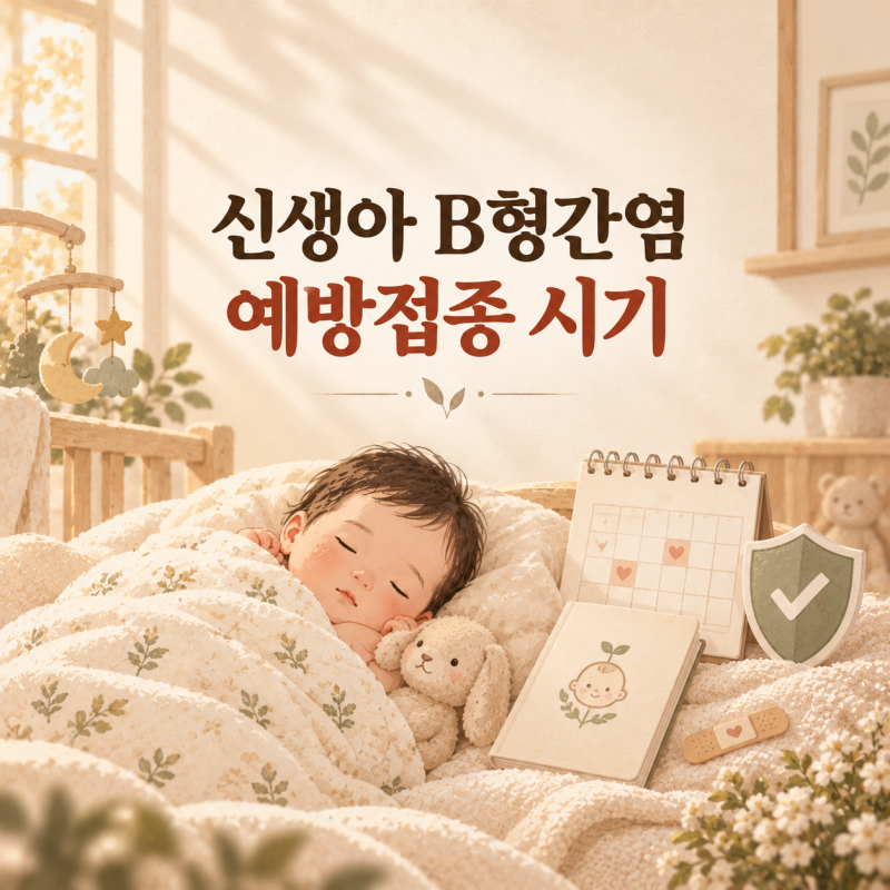 신생아 B형간염 1차 접종 시기, 출생 직후 맞았다면 다음 접종은 언제?