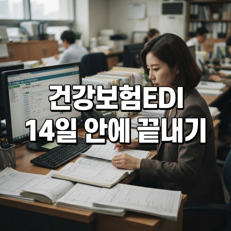 건강보험EDI 총정리, 14일 안에 끝내는 4대보험 전자신고와 전자고지