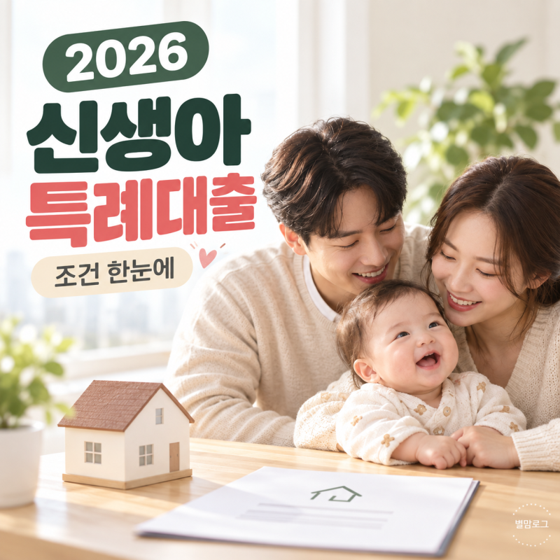 2026 신생아 특례대출 총정리★ 맞벌이 2억·1주택자·1%대 금리, 진짜일까?